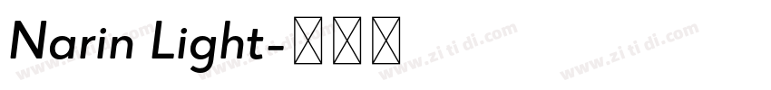 Narin Light字体转换